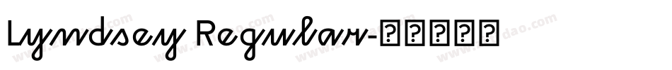 Lyndsey Regular字体转换